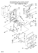 DISPENSER FRONT Diagram and Parts List for KSSP42QFB05  KitchenAid Refrigerator