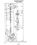 GEARCASE Diagram and Parts List for LA5360XTG0  Whirlpool Washer