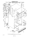 CABINET Diagram and Parts List for ET20AKXSW07  Whirlpool Refrigerator