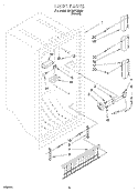 LINER, LIT/OPTIONAL Diagram and Parts List for EV150FXEN03  Whirlpool Freezer