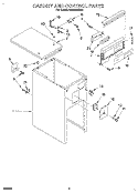 Part Location Diagram of 608855 Whirlpool TOP, CABINET