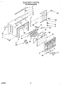 CABINET Diagram and Parts List for AR0500XA0  Whirlpool Air Conditioner