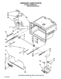 FREEZER LINER PARTS Diagram and Parts List for GI6FARXXY06  Whirlpool Refrigerator