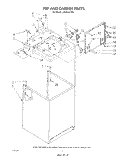 TOP AND CABINET , LITERATURE AND OPTIONAL Diagram and Parts List for LA6058XTM0  Whirlpool Washer