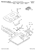 SECTION Diagram and Parts List for KECC507GAL1  KitchenAid Cooktop