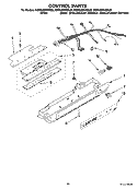 CONTROL PARTS Diagram and Parts List for KSRS25RVMS00  KitchenAid Refrigerator