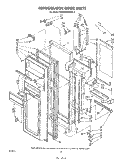 REFRIGERATOR DOOR Diagram and Parts List for ED26MMXRWR3  Whirlpool Refrigerator