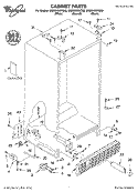 CABINET, LITERATURE Diagram and Parts List for GS2SHGXKQ02  Whirlpool Refrigerator