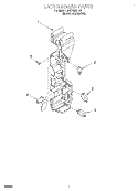 LATCH BOARD Diagram and Parts List for GH7155XHS0  Whirlpool Microwave