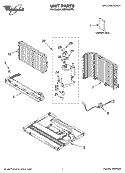 UNIT PARTS Diagram and Parts List for ACU124PP0  Whirlpool Air Conditioner
