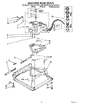 MACHINE BASE Diagram and Parts List for 4CA2762XWW0  Whirlpool Washer