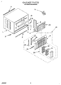 CABINET Diagram and Parts List for BPAC1830AS1  KitchenAid Air Conditioner