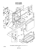 DOOR Diagram and Parts List for DU8900XT5  Whirlpool Dishwasher