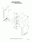 AIR FLOW PARTS Diagram and Parts List for 5ED2FHGXVQ00  Whirlpool Refrigerator