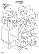 LINER Diagram and Parts List for GT9SHKXKQ02  Whirlpool Refrigerator