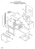 OVEN Diagram and Parts List for RS675PXEQ2  Whirlpool Range