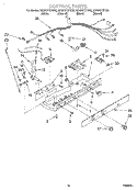 CONTROL Diagram and Parts List for GD25DFXFB03  Whirlpool Refrigerator