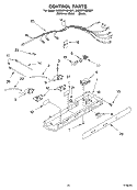 CONTROL Diagram and Parts List for 3XED0FHQKB01  Whirlpool Refrigerator