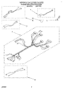 WIRING HARNESS Diagram and Parts List for KEBI141YWH3  KitchenAid Wall Oven