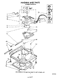 MACHINE BASE Diagram and Parts List for LA5300XPW5  Whirlpool Washer