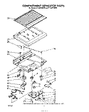 COMPARTMENT SEPARATOR Diagram and Parts List for ET16JKYSW00  Whirlpool Refrigerator