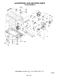 MAGNETRON AND AIR FLOW Diagram and Parts List for MW3500XS0  Whirlpool Microwave
