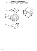 INTERNAL OVEN PARTS Diagram and Parts List for GY396LXPB01  Whirlpool Range