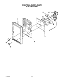 CONTROL PANEL Diagram and Parts List for KEMI300WBL3  KitchenAid Microwave Oven Combo