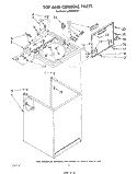 TOP AND CONSOLE , LITERATURE AND OPTIONAL Diagram and Parts List for LA5530XPW7  Whirlpool Washer