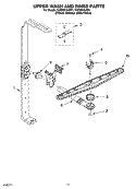 UPPER WASH AND RINSE PARTS Diagram and Parts List for KUDS01DJSP1  KitchenAid Dishwasher