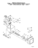 FREEZER INTERIOR Diagram and Parts List for ED25DWXTW05  Whirlpool Refrigerator