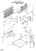 UNIT Diagram and Parts List for ET20GKXDN01  Whirlpool Refrigerator
