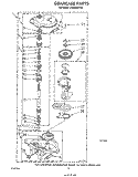 GEARCASE Diagram and Parts List for LA5460XPW5  Whirlpool Washer