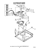 MACHINE BASE Diagram and Parts List for LT7000XVW0  Whirlpool Washer Dryer Combo