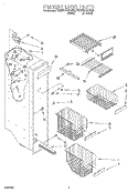 FREEZER LINER Diagram and Parts List for 7ED27DQXFN00  Whirlpool Refrigerator