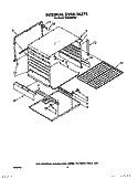 INTERNAL OVEN Diagram and Parts List for FGC355VW0  Roper Range
