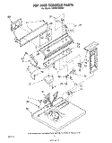 TOP AND CONSOLE , LITERATURE AND OPTIONAL Diagram and Parts List for LG5921XMW2  Whirlpool Dryer