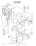 CABINET Diagram and Parts List for RT18BMXVW11  Roper Refrigerator
