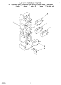 LATCH BOARD Diagram and Parts List for KHMS105EBS0  KitchenAid Microwave