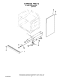 CHASSIS PARTS Diagram and Parts List for KDRU763VSS03  KitchenAid Range
