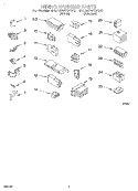 WIRING HARNESS Diagram and Parts List for 3XLA87W72AW0  Whirlpool Washer