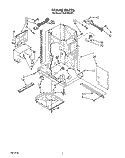 FRAME Diagram and Parts List for TU4700XXP1  Whirlpool Trash Compactor