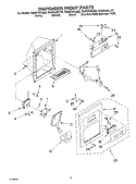 DISPENSER FRONT Diagram and Parts List for GS2SHAXLS02  Whirlpool Refrigerator