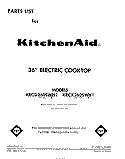 SECTION Diagram and Parts List for KECG260SWH1  KitchenAid Cooktop