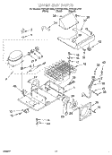 UPPER UNIT Diagram and Parts List for KSSS36FJW00  KitchenAid Refrigerator