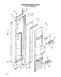 FREEZER DOOR Diagram and Parts List for KSSS36DAX01  KitchenAid Refrigerator