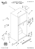 CABINET Diagram and Parts List for ET22DKXFW00  Whirlpool Refrigerator