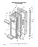 REFRIGERATOR DOOR Diagram and Parts List for KSRB25QWAL02  KitchenAid Refrigerator