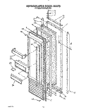 REFRIGERATOR DOOR Diagram and Parts List for KSSS36DWX02  KitchenAid Refrigerator