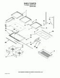 SHELF PARTS Diagram and Parts List for GI6FARXXF00  Whirlpool Refrigerator